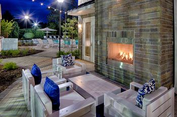 Outdoor lounge area